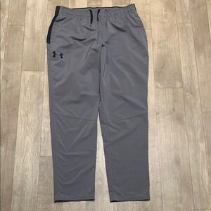 Mens Under Armour Loose Fit Drawstring Performance‎ Gym Tapered Track Pants